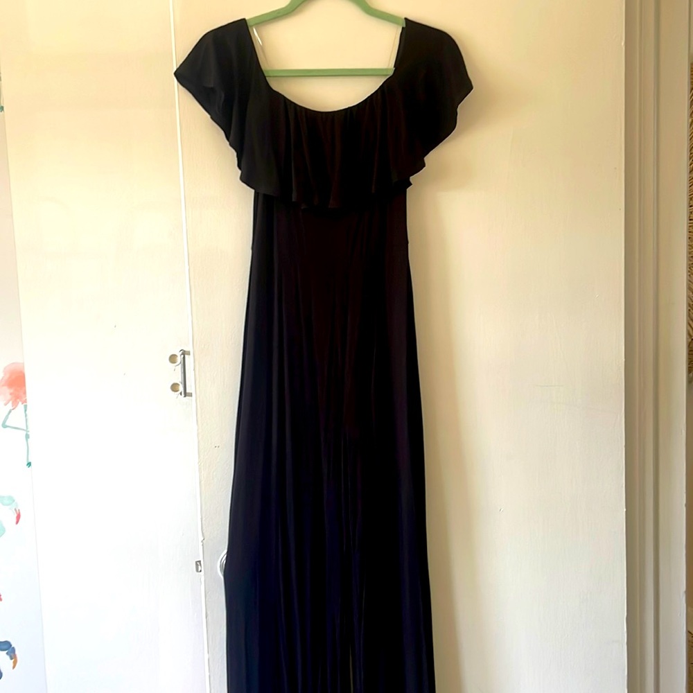 NWT | Mikey & Joey Black Ruffle Jumpsuit